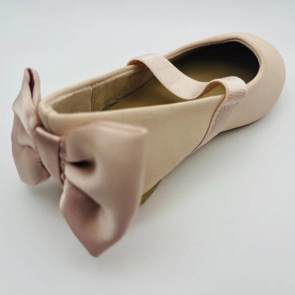 Toddler Girls' Joi Slip On Ballet Flats Pink Bow Back Elastic Strap Cat & Jack - Picture 3 of 6